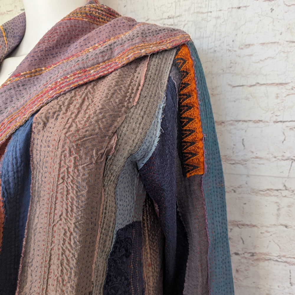 Mieko Mintz lightweight reversible Multicolor Pat… - image 5